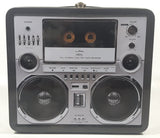 2012 Buy Design Studios Audio Cassette Tape Player Radio Embossed Tin Metal Lunch Box