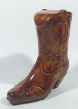 Vintage Brown Cowboy Boot 6 1/2" Tall Ceramic Coin Bank