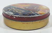 Vintage 1950s Riley's Variety Toffee Galleon Ship Boat Themed 5" Round Tin Metal Container