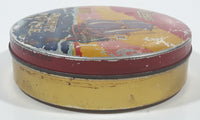 Vintage 1950s Riley's Variety Toffee Galleon Ship Boat Themed 5" Round Tin Metal Container