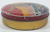 Vintage 1950s Riley's Variety Toffee Galleon Ship Boat Themed 5" Round Tin Metal Container