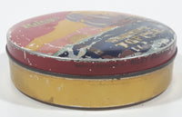 Vintage 1950s Riley's Variety Toffee Galleon Ship Boat Themed 5" Round Tin Metal Container