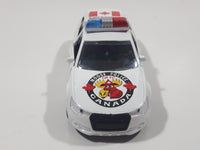 Moose Police Canada Call 911 Emergency White Pull Back Die Cast Toy Car Vehicle with Opening Doors