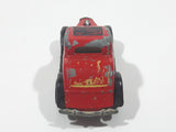 1980 Hot Wheels HiRakers '34 Ford 3-Window Red with Brown Fenders Die Cast Toy Car Hot Rod Vehicle