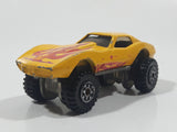 1987 Hot Wheels Monster Vette Corvette Stingray Yellow Die Cast Toy Car Vehicle