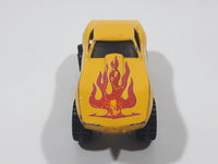 1987 Hot Wheels Monster Vette Corvette Stingray Yellow Die Cast Toy Car Vehicle