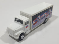1993 Road Champs Pepsi Diet Pepsi Delivery Truck White Die Cast Toy Car Vehicle with Opening Rear Side Doors