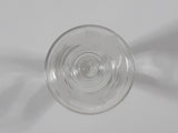 Etched Flower Pattern Miniature 2 3/8" Tall Glass Sherry / Port / Wine Cup