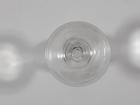 Etched Flower Pattern Miniature 2 3/8" Tall Glass Sherry / Port / Wine Cup