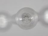 Etched Flower Pattern Miniature 2 3/8" Tall Glass Sherry / Port / Wine Cup