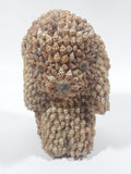 Vintage Seashell Covered Poodle Ornament 5 1/2" Tall