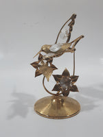 Mascot Int Crystal Delight 24K Gold Plated Austrian Crystal Hummingbirds and Flower Metal Ornament