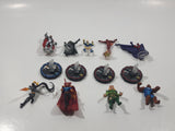 WizKids Super Hero Toy Figure Lot of 9 Figures and 4 Bases