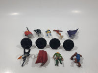 WizKids Super Hero Toy Figure Lot of 9 Figures and 4 Bases