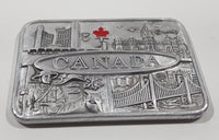 Woody Canada Enamel Maple Leaf Metal Fridge Magnet