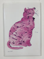 Andy Warhol Cat From "25 Cats Named Sam and One Blue Pussy" 2 1/8" x 3 1/8" Fridge Magnet