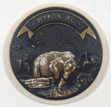 Vernon B.C. Grizzly Bear Themed 2 3/4" Plastic Fridge Magnet