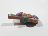 Puerto Vallarta Mariachi Guitar Player 1 3/4" x 2 3/8" Wood and Clay Fridge Magnet