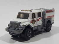 2011 Matchbox Fire International WorkStar Brush Fire Truck 2007 White Die Cast Toy Car Vehicle