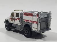 2011 Matchbox Fire International WorkStar Brush Fire Truck 2007 White Die Cast Toy Car Vehicle