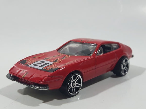 2005 Hot Wheels Ferrari 365 GTB/4 Red Die Cast Toy Car Vehicle