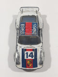 Vintage 1987 Lesney Matchbox Superfast No. 3 Porsche Turbo #14 BOSS White Die Cast Toy Car Vehicle with Opening Doors