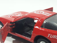 1988 Hartoy Coca Cola Coke Soda Pop Chevrolet Corvette Red Team Turbo Die Cast Toy Car Vehicle with Opening Doors