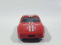 1988 Hartoy Coca Cola Coke Soda Pop Chevrolet Corvette Red Team Turbo Die Cast Toy Car Vehicle with Opening Doors