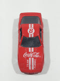 1988 Hartoy Coca Cola Coke Soda Pop Chevrolet Corvette Red Team Turbo Die Cast Toy Car Vehicle with Opening Doors