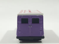 2002 Maisto Marvel Gambit Armored Van Truck Purple with White Roof Die Cast Toy Car Vehicle