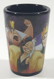 Disney Jerry Leigh Villains Ursula Evil Queen Maleficent Cruella de Vil The Queen of Hearts 2 1/2" Tall Shot Glass