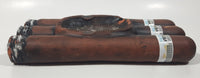 Vintage Cohiba La Habana Cuba Triple Burning Cigar Shaped Three Rest Pottery Ash Tray