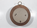 Vintage 5" Diameter Wooden Cased Weather Barometer Made in Western Germany