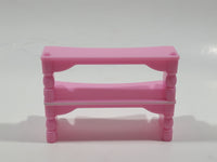 Hello Kitty Little Kitchen Sink Burner Cupboard and Bar Counter Set Pink and White Toy Dollhouse Furniture