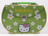 2003 Sanrio Hello Kitty Purse Shaped Tin Metal Lunch Box Container