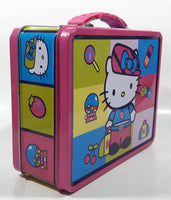 Rare 2007 Sanrio Hello Kitty Embossed Tin Metal Lunch Box