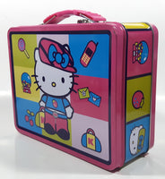 Rare 2007 Sanrio Hello Kitty Embossed Tin Metal Lunch Box