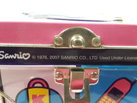 Rare 2007 Sanrio Hello Kitty Embossed Tin Metal Lunch Box