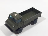 Vintage 1960s Husky Forward Control Land Rover Truck Army Green Die Cast Toy Car Vehicle Made in Gt. Britain