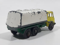 Vintage 1965 Lesney Matchbox Series No. 25 Petrol Tanker BP British Petroleum Yellow and Green Die Cast Toy Car Vehicle with Tilting Cab Made in England