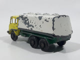 Vintage 1965 Lesney Matchbox Series No. 25 Petrol Tanker BP British Petroleum Yellow and Green Die Cast Toy Car Vehicle with Tilting Cab Made in England