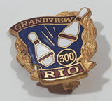 Grandview RIO 300 Game Bowling Award Enamel Metal Lapel Pin