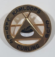 Kamloops Ladies Curling Club Enamel Metal Lapel Pin