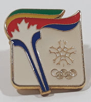 1988 Calgary Winter Olympics Enamel Metal Lapel Pin