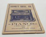 Antique Schaff Bros. Co Manufacturers Pianos Chicago Illinois and Huntington Indiana Brabant Needle Company Small Advertising Booklet