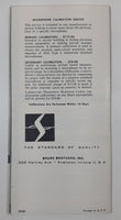 Vintage Shure Brothers Reactance Slide Rule Stereo Components Advertising Brochure Pamphlet