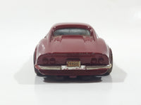 Shinsei Mini Power No. 405 Ferrari Dino 1/37 Scale Painted Dark Red Die Cast Toy Car Vehicle with Opening Doors