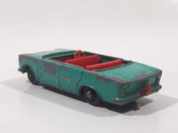 Vintage Lesney No. 56 Fiat 1500 Teal Die Cast Toy Car Vehicle Made in England