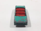 Vintage Lesney No. 56 Fiat 1500 Teal Die Cast Toy Car Vehicle Made in England