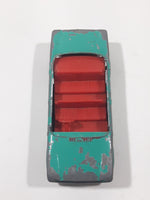 Vintage Lesney No. 56 Fiat 1500 Teal Die Cast Toy Car Vehicle Made in England